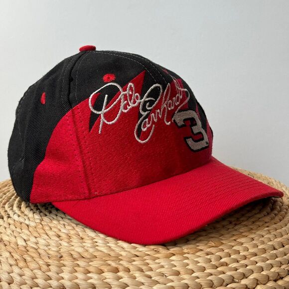 VINTAGE Dale Earnhardt 1990s Logo Athletic Sharktooth Cap Snapback Hat Nascar 3 - Picture 3 of 8